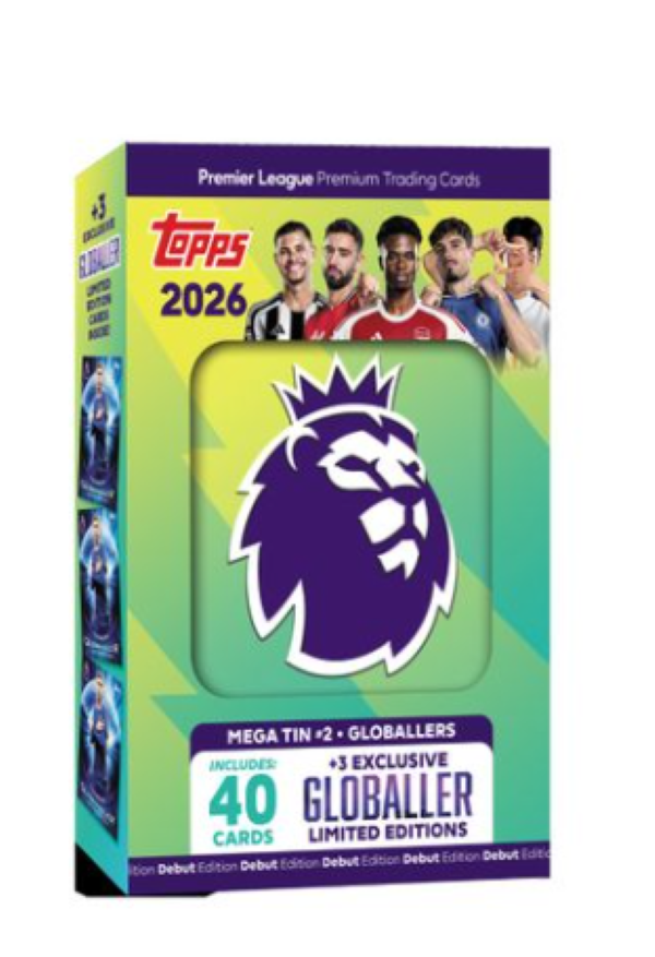 Topps Premier League 2026 Premium Soccer Trading Cards Mega Tin - Green
