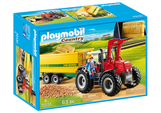 Playmobil Tractor with Feed Trailer - Evogames