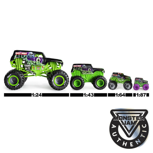 Monster Jam Grave Digger Click & Flip 1:43 Scale Vehicle - Evogames