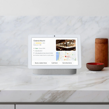 Google Nest Hub Max Smart Display with Google Assistant - Chalk