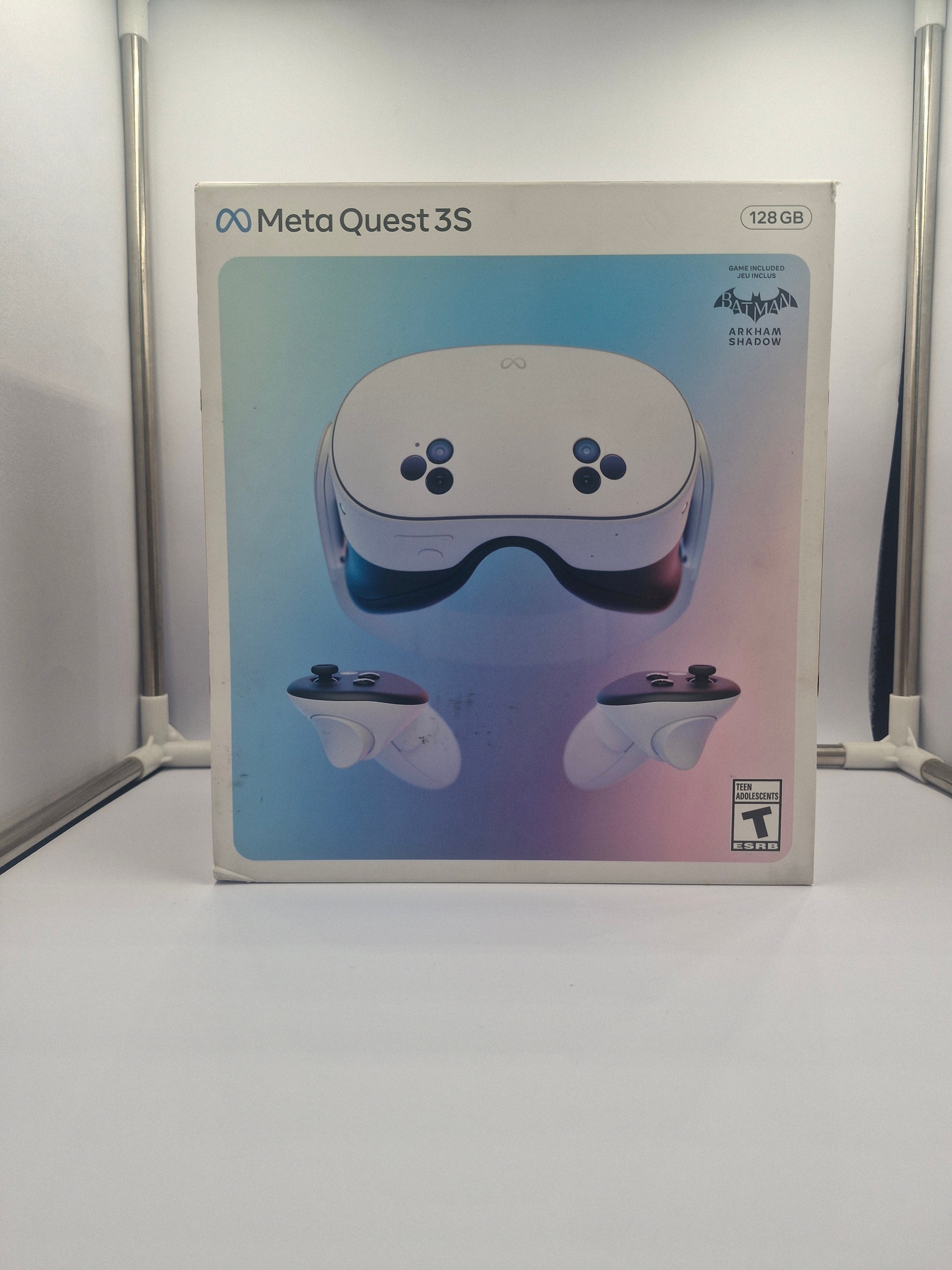 Meta Quest 3S 128GB — Get Batman: Arkham Shadow and a 3-Month Trial of Meta Horizon+ Included — All-In-One Headset - White (NEW & SEALED)