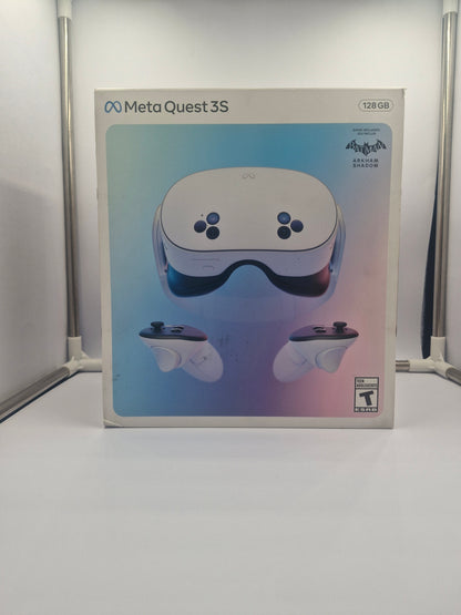 Meta Quest 3S 128GB — Get Batman: Arkham Shadow and a 3-Month Trial of Meta Horizon+ Included — All-In-One Headset - White (NEW & SEALED)