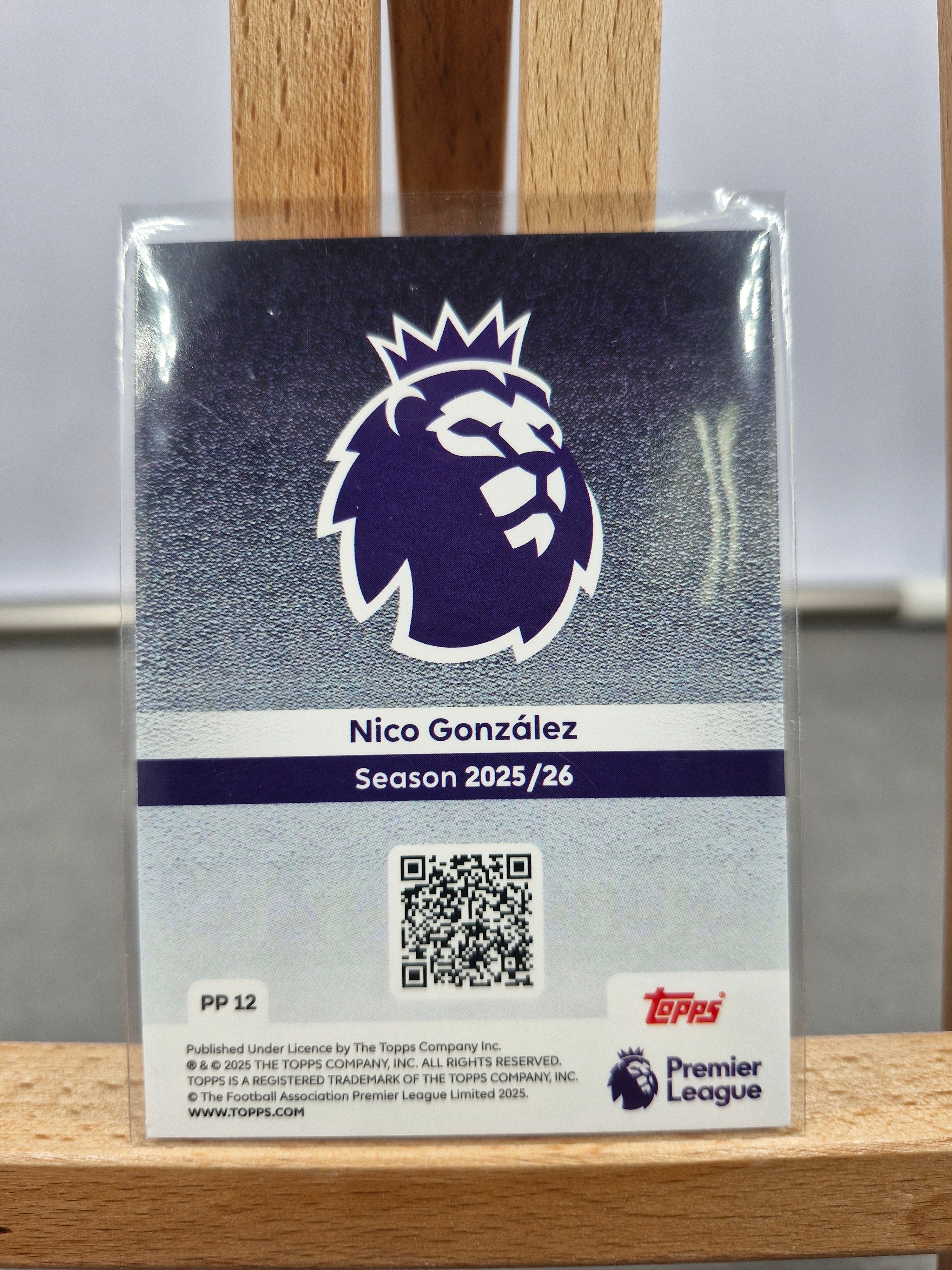 Topps Premier League 2026 - Premier Pull Nico Gonzalez Manchester City - Ultra Limited Edition (Mega Rare)