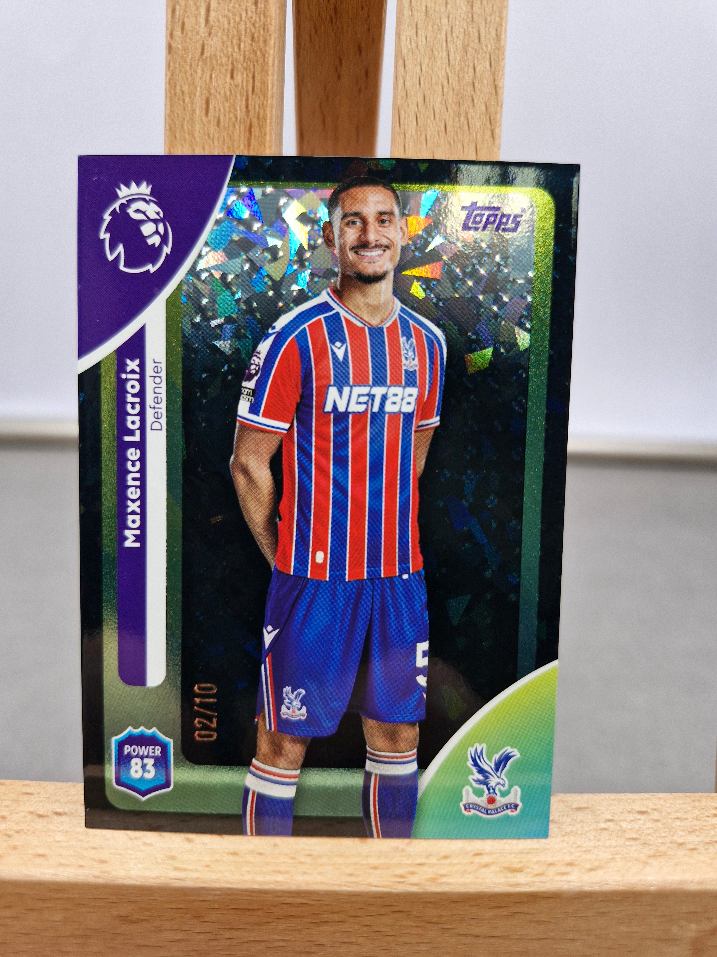 Maxence Lacroix – Green Ice Parallel (#02/10) Crystal Palace - Topps 2026