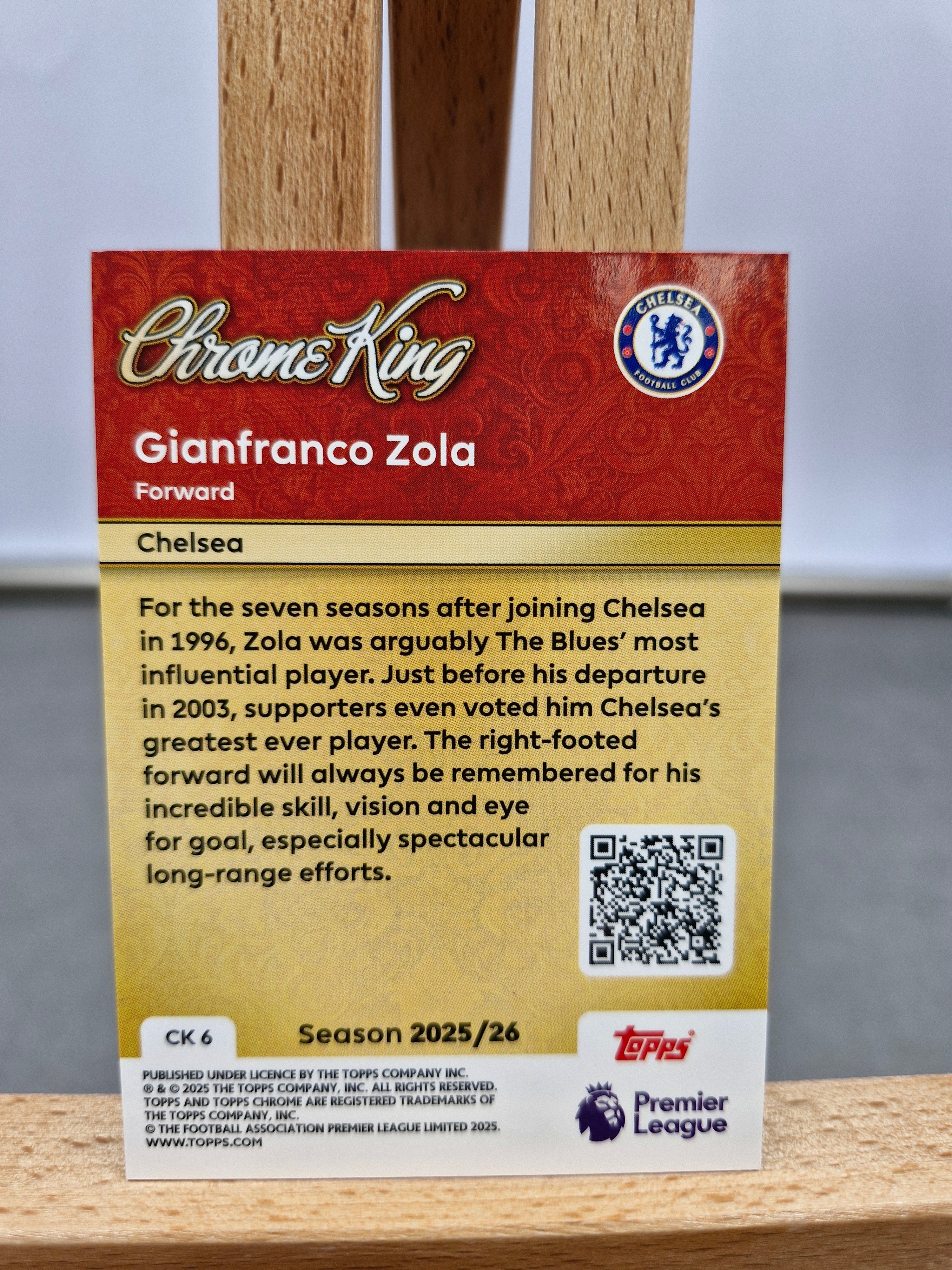 Gianfranco Zola – Chrome King (Topps Chrome Legacy Series)