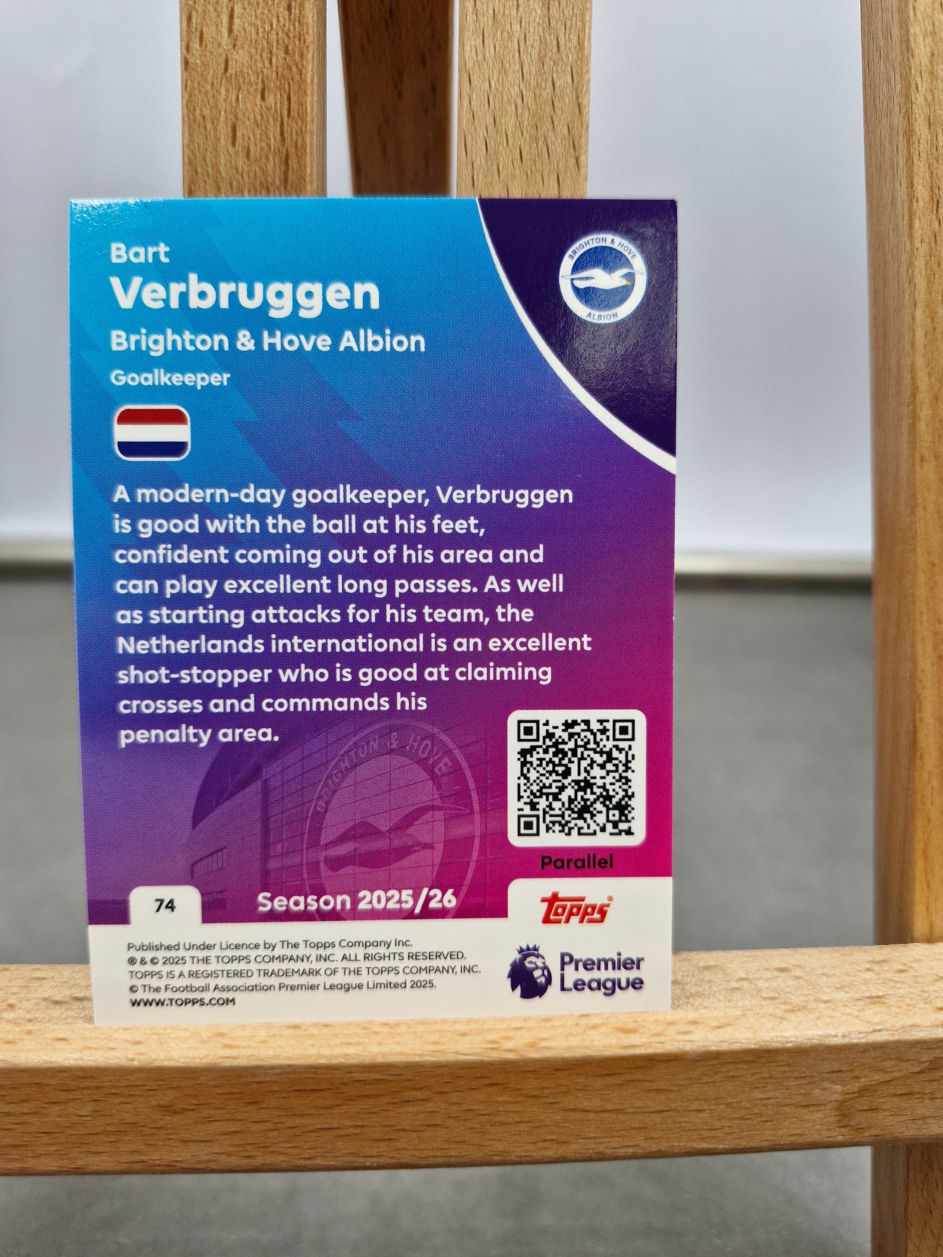 Bart Verbruggen – Green Ice Parallel (#67/99) - Brighton & Hove Albion