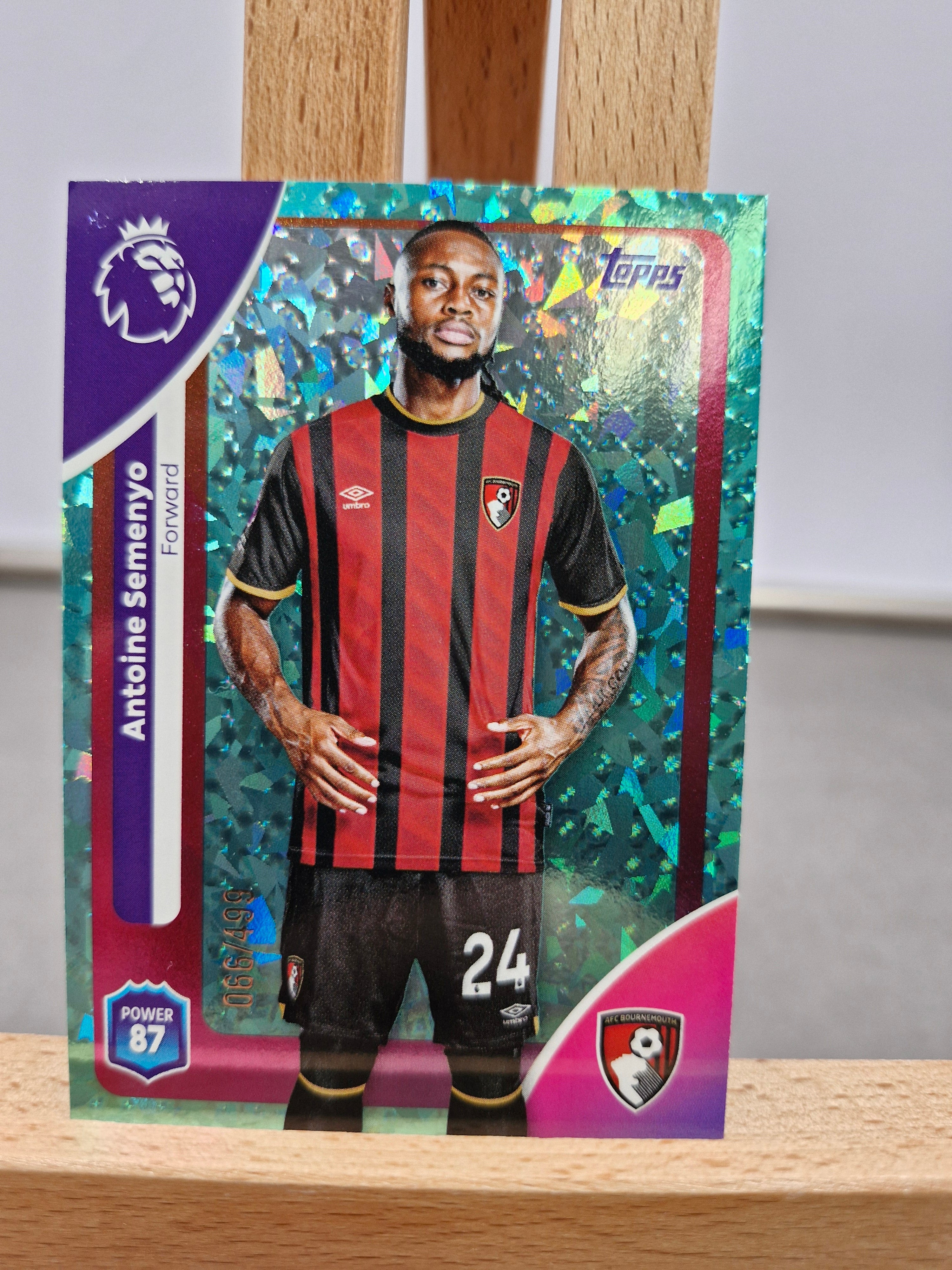 Antoine Semenyo – Green Ice Parallel (#067/99) - Bournemouth - Topps 2026
