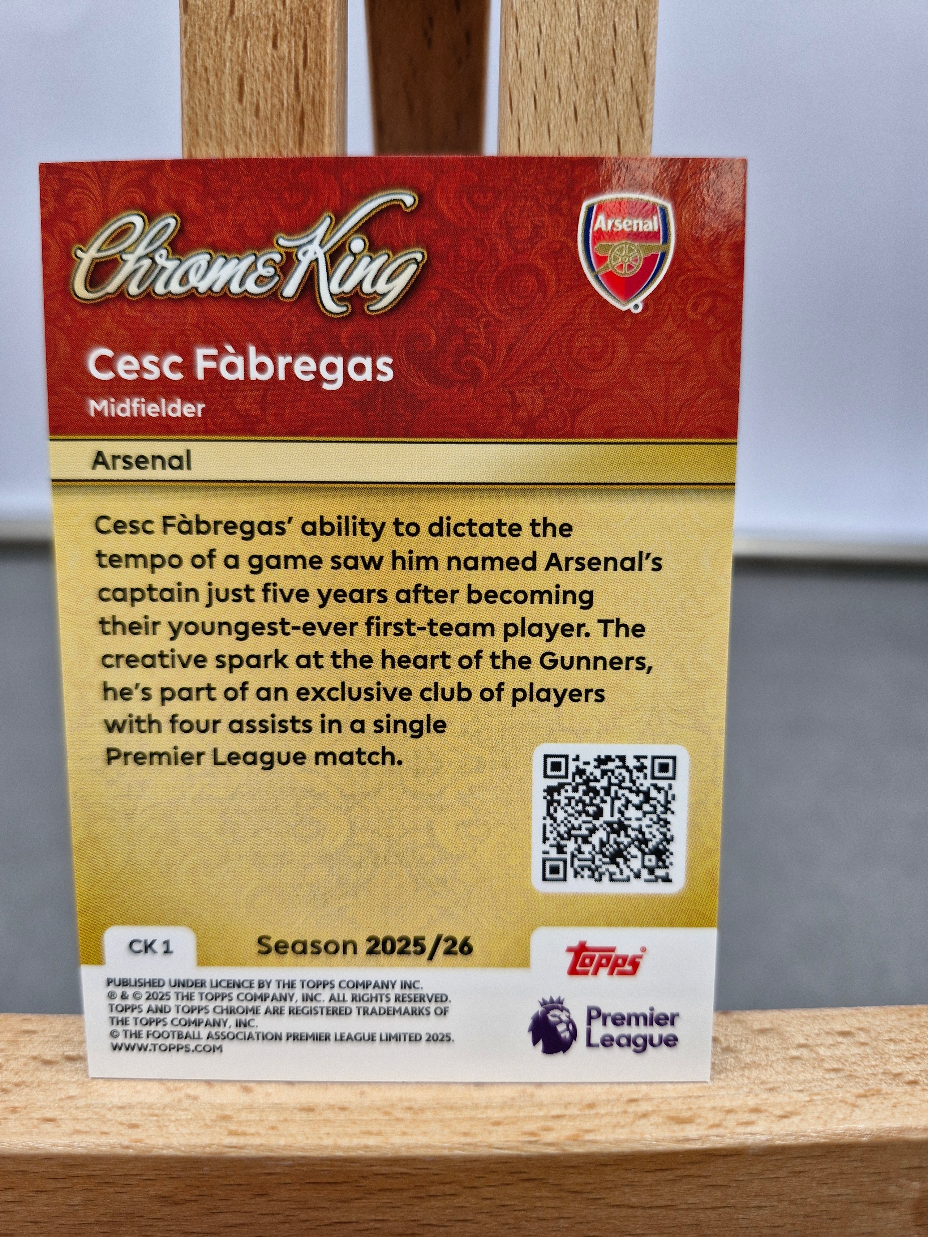 Cesc Fàbregas – Chrome King (Topps Chrome)