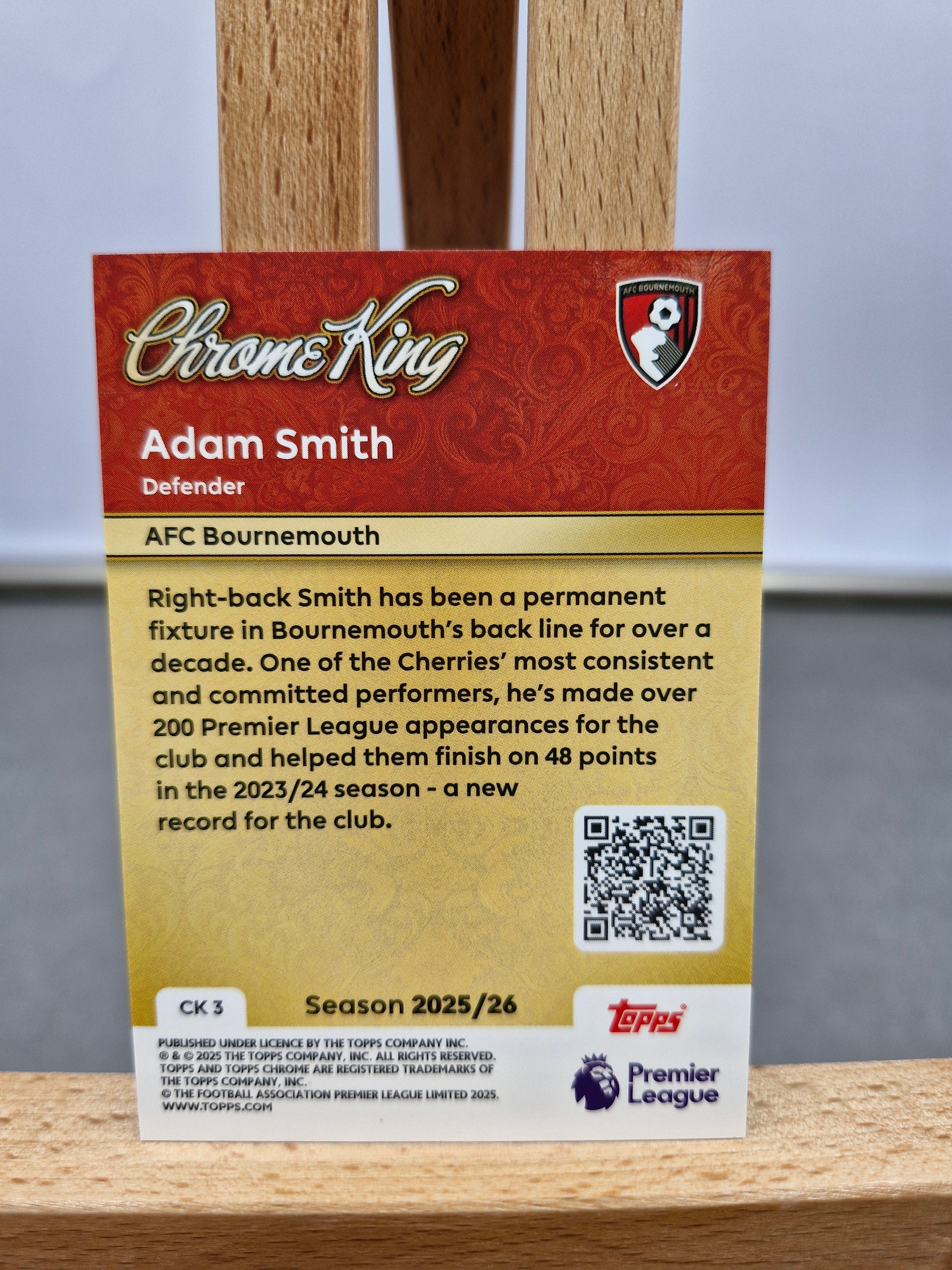 Adam Smith – Chrome King (Topps Chrome)