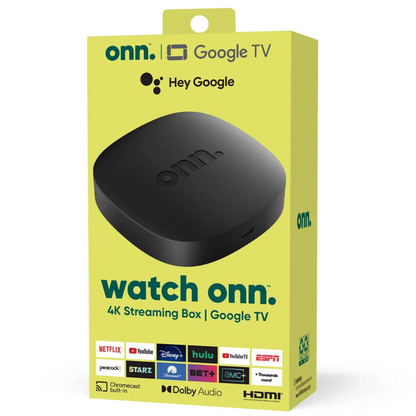 ONN - Google TV 4K Streaming Box (New, 2023), 4K UHD - Works with DSTV Stream & Showmax