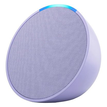 Amazon Echo Pop compact Wi-Fi and Bluetooth smart speaker with Alexa - Lavender Bloom