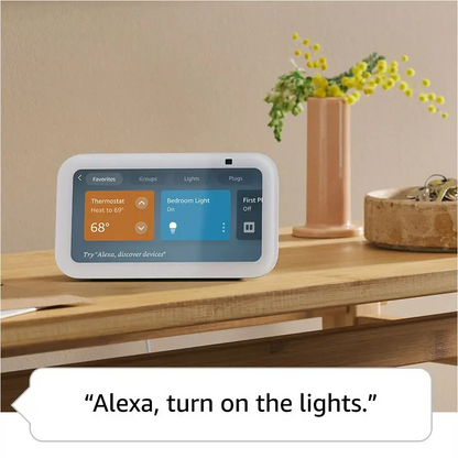 Amazon - Echo Show 5 3rd Gen 5.5 Inch Smart display with Alexa - Glacier White