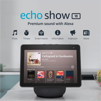 Amazon - Echo Show 10 3rd Gen 10-inch Smart Display with Alexa - Charcoal