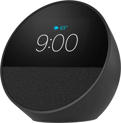 Amazon Echo Spot Smart alarm clock with vibrant sound and Alexa - Black