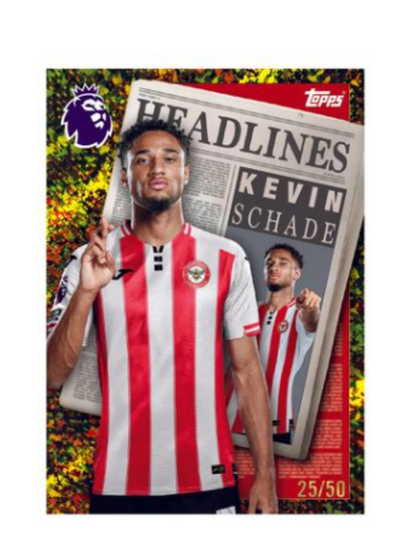 Topps Premier League 2026 Premium Soccer Trading Cards Mega Tin - Pink