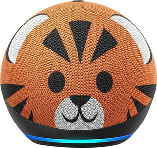 Unboxed  Amazon Echo Dot (4th Gen) Kids | Designed for kids, with Alexa - Tiger