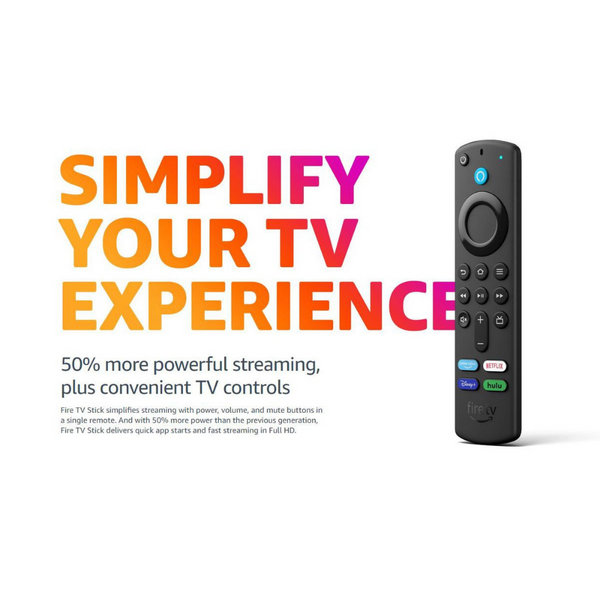 Buy  2021 Fire TV Stick With Alexa Voice Remote Control