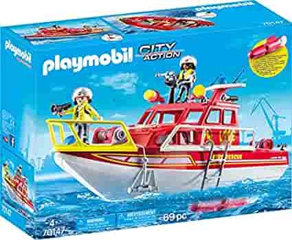 Playmobil Fire Rescue Boat 70147 - Evogames
