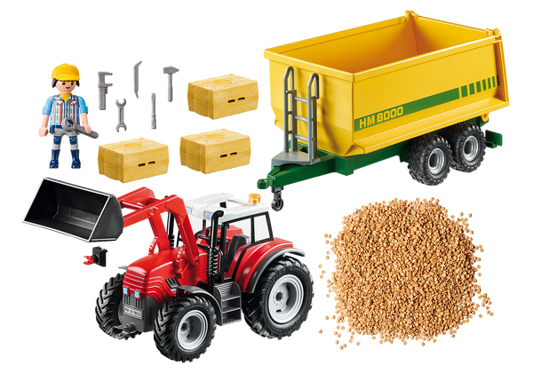 Playmobil Tractor with Feed Trailer - Evogames