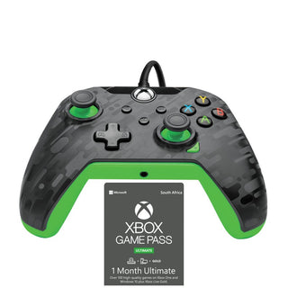 PDP Wired Controller for Xbox Series X - Neon Carbon (includes1 Month Ultimate Game Pass) - Evogames