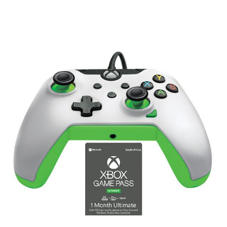 PDP Wired Controller for Xbox Series X - Neon White  (includes1 Month Ultimate Game Pass) - Evogames