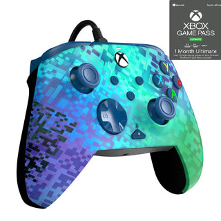 PDP Rematch Controller for Xbox Series X - Glitch Green  (includes1 Month Ultimate Game Pass) - Evogames