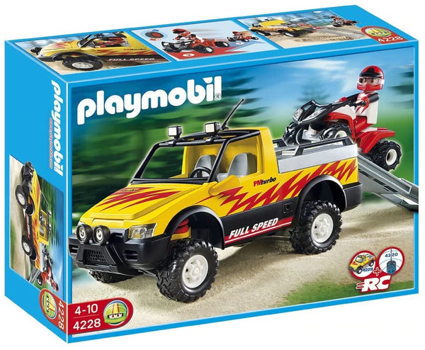 Playmobil R/C Pick-Up Truck With Quad 4228 - Evogames