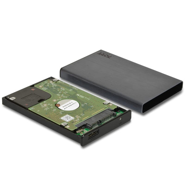 Port Connect 2.5" USB-C External HDD Enclosure Black - Evogames