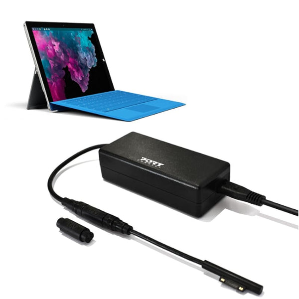 Port Connect 60W for Microsoft Surface Adapter - Black - Evogames