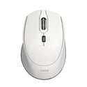 Port Wireless Silent 3600DPI 3 Button USB and Type-C Dongle Mouse - White - Evogames