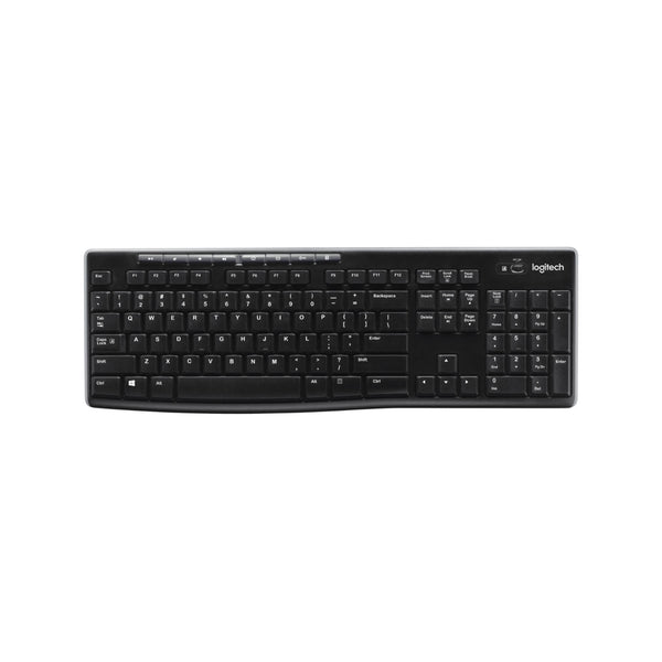 LOGITECH K270 FULL SIZE WIRELESS KEYBOARD, BLACK - Evogames