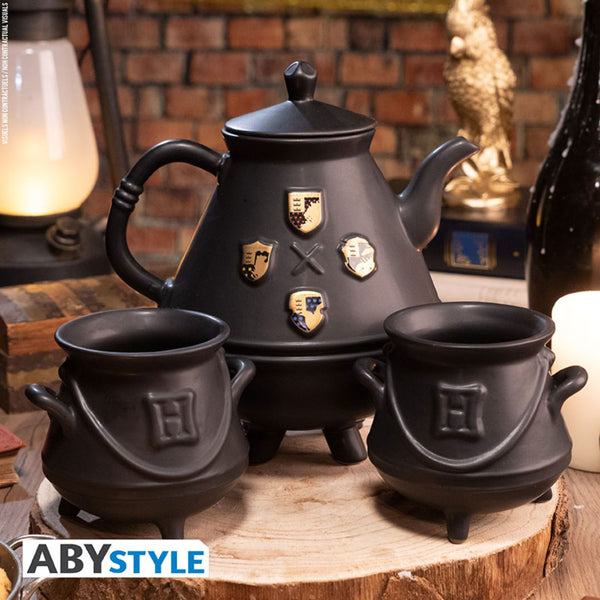 Harry Potter - Teapot - With Hogwarts Cauldrons Set - Evogames