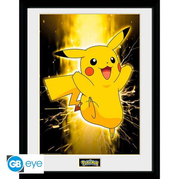 Pokemon - Framed Print Pikachu (30x40) - Evogames