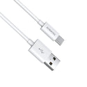 ROMOSS CBL USB A to Type C 1m PvC Round Cable 3A Fast Charge WH - Evogames