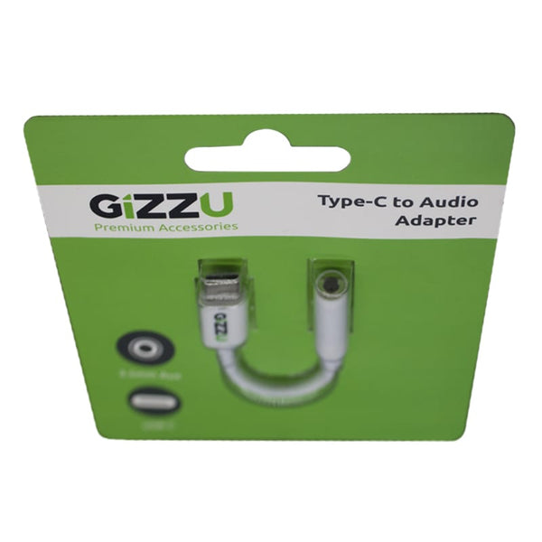 GIZZU USB-C to Audio Adapter - White - Evogames
