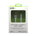 GIZZU Lightning 1.2m Braided Cable White - Evogames