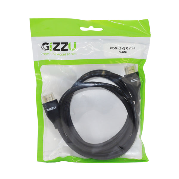 GIZZU High Speed V.2.1 HDMI 8K 1.8M Cable Polybag - Evogames