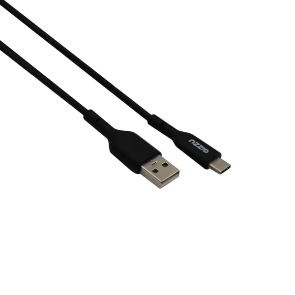GIZZU USB2.0 A to USB-C 2m Cable Black - Evogames
