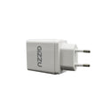 GIZZU Wall Charger Dual USB Port 3.4A - White - Evogames