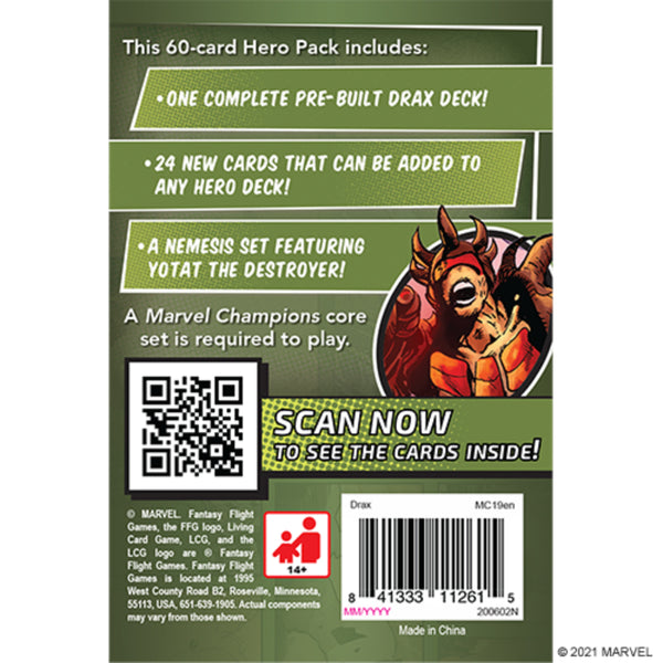 Marvel Champions LCG: Drax Hero Pack - Evogames