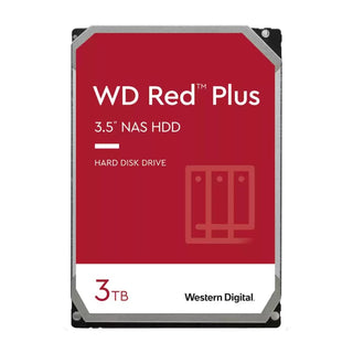 WD Red Plus 3TB 128MB 3.5" SATA HDD - Evogames